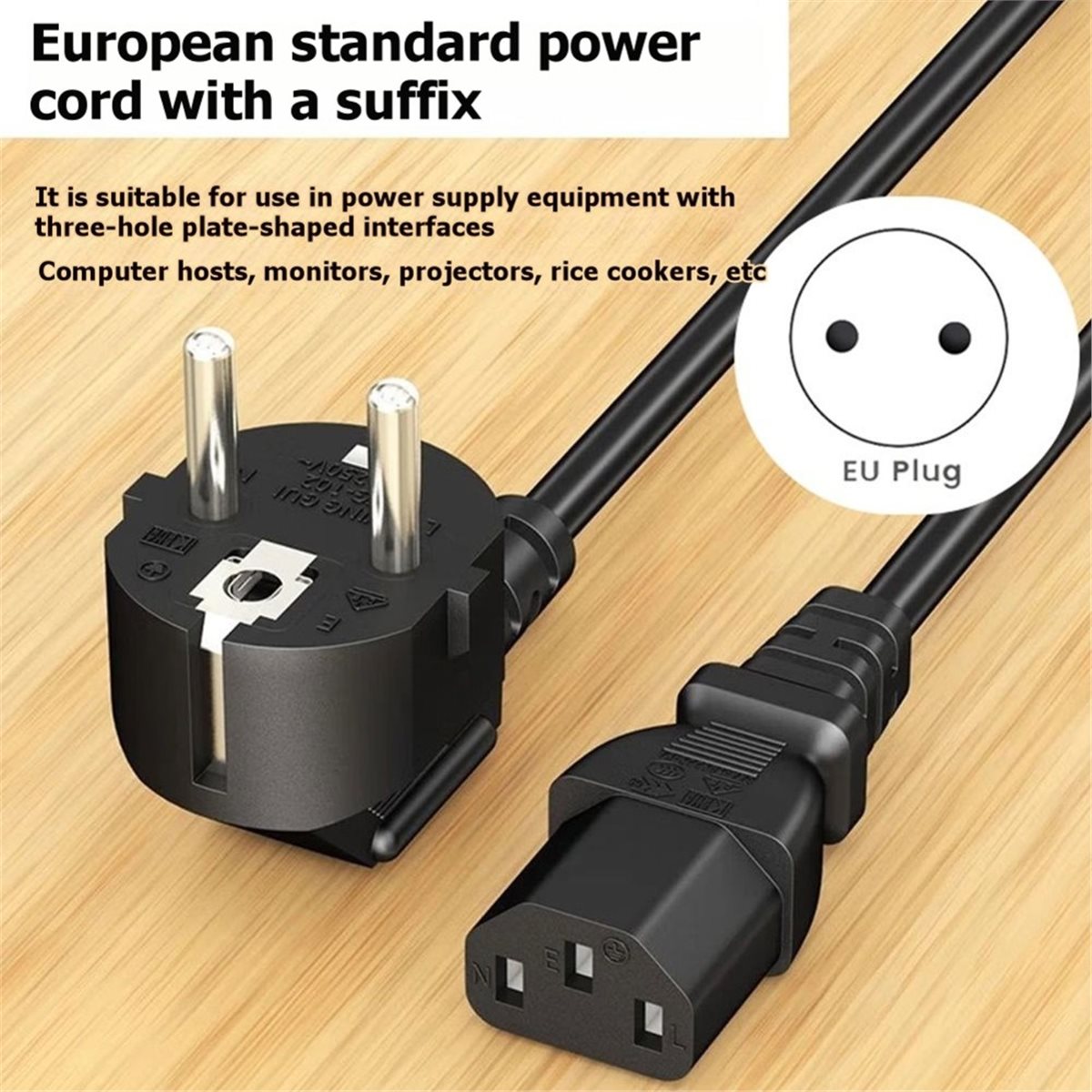 Psu Computer - perbarui. Kabel Catu Daya EU Plug