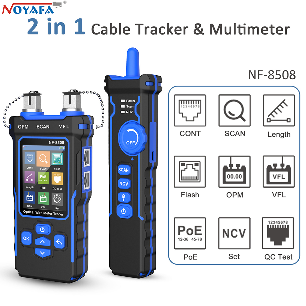 Power Supply Tester - NOYAFA NF-8508 Penguji Kabel Jaringan LAN