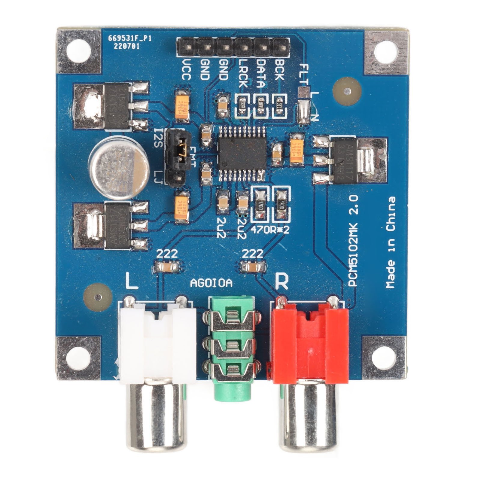 Modular Power Supply - Papan Dekoder DAC Modul Dekoder Input