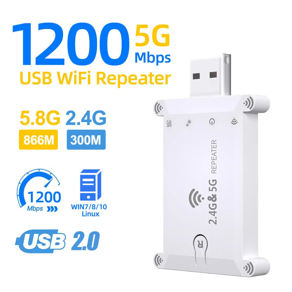 Server Power Supply - WiFi FIY 2.4G/5G Usb Wifi Repeater