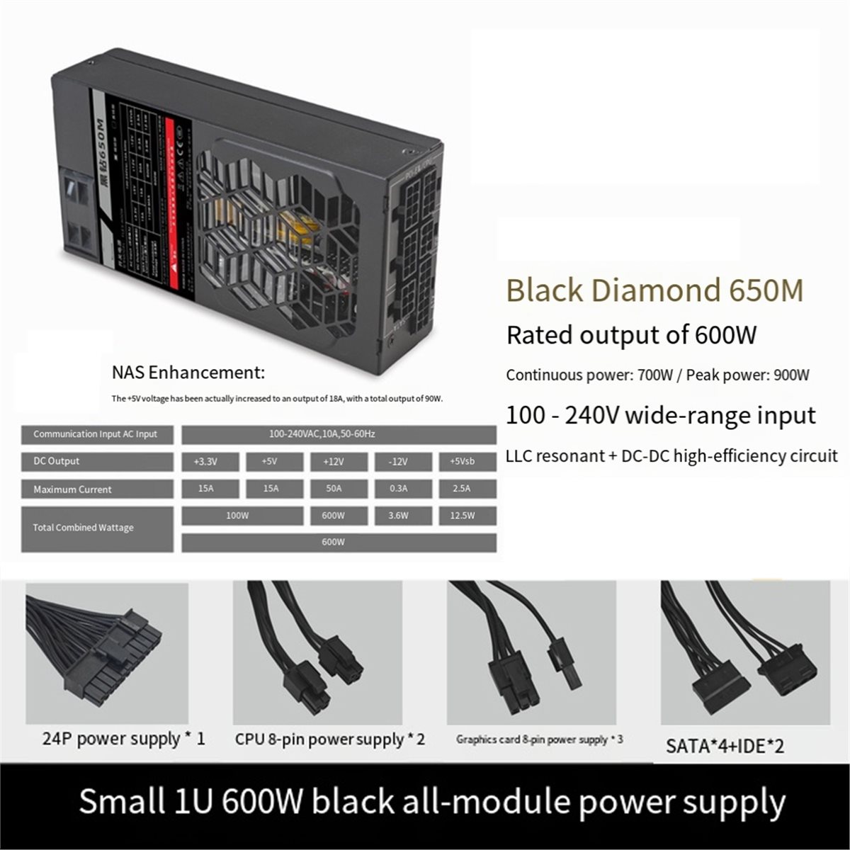 [AC18 Digital]/Flex 600W, Catu - Flex Atx Power Supply 600W 1U ulasan dan harga
