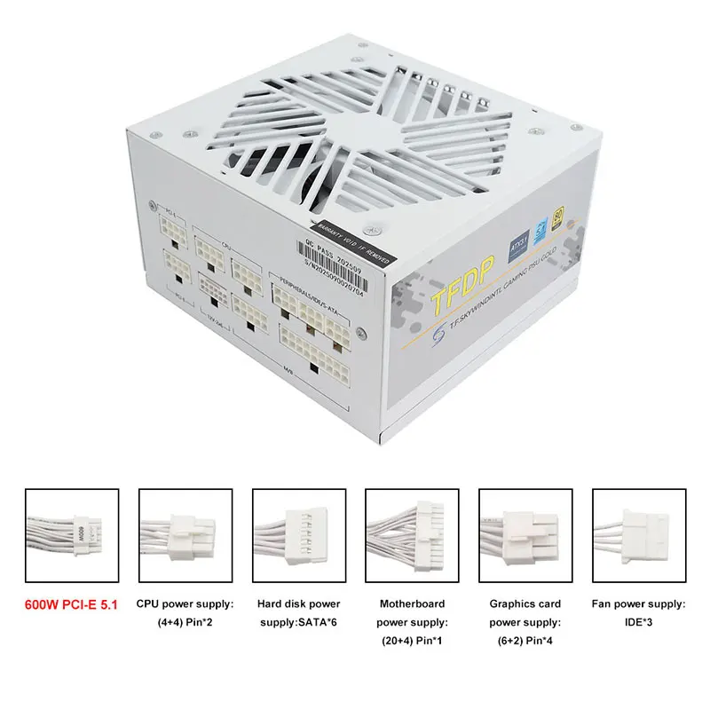 White 750w 850w 1000W 1200W Wa - Power Supply 750W ulasan dan harga