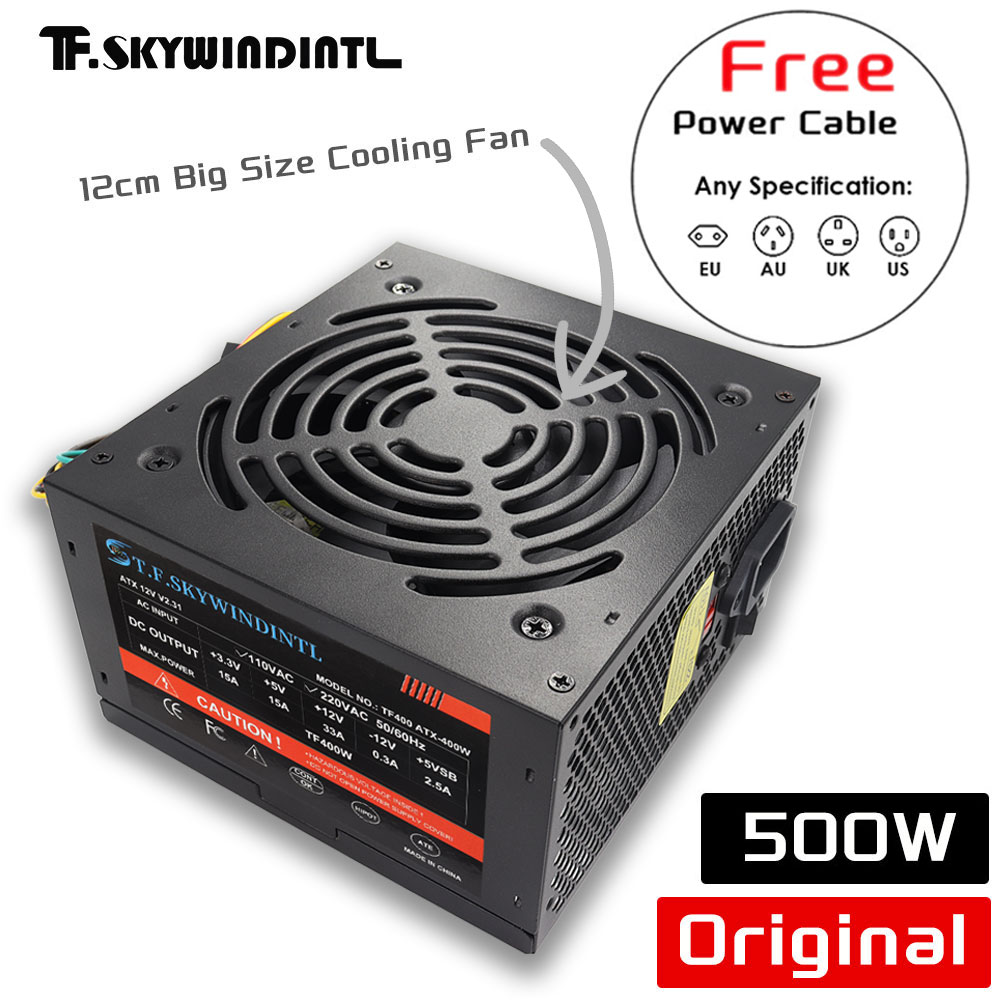 PSU Power Supply PC Gaming Des - Power Supply 750W ulasan dan harga